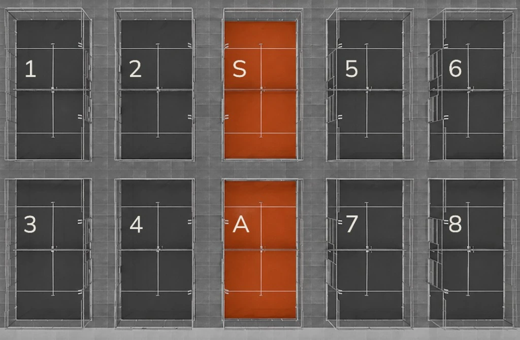 Карта кортов Astra Padel
